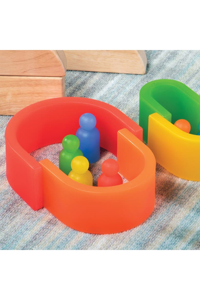 Discovery Stackers - Rainbow Tall Arch - 5 Pieces, Alternate, color, Rainbow