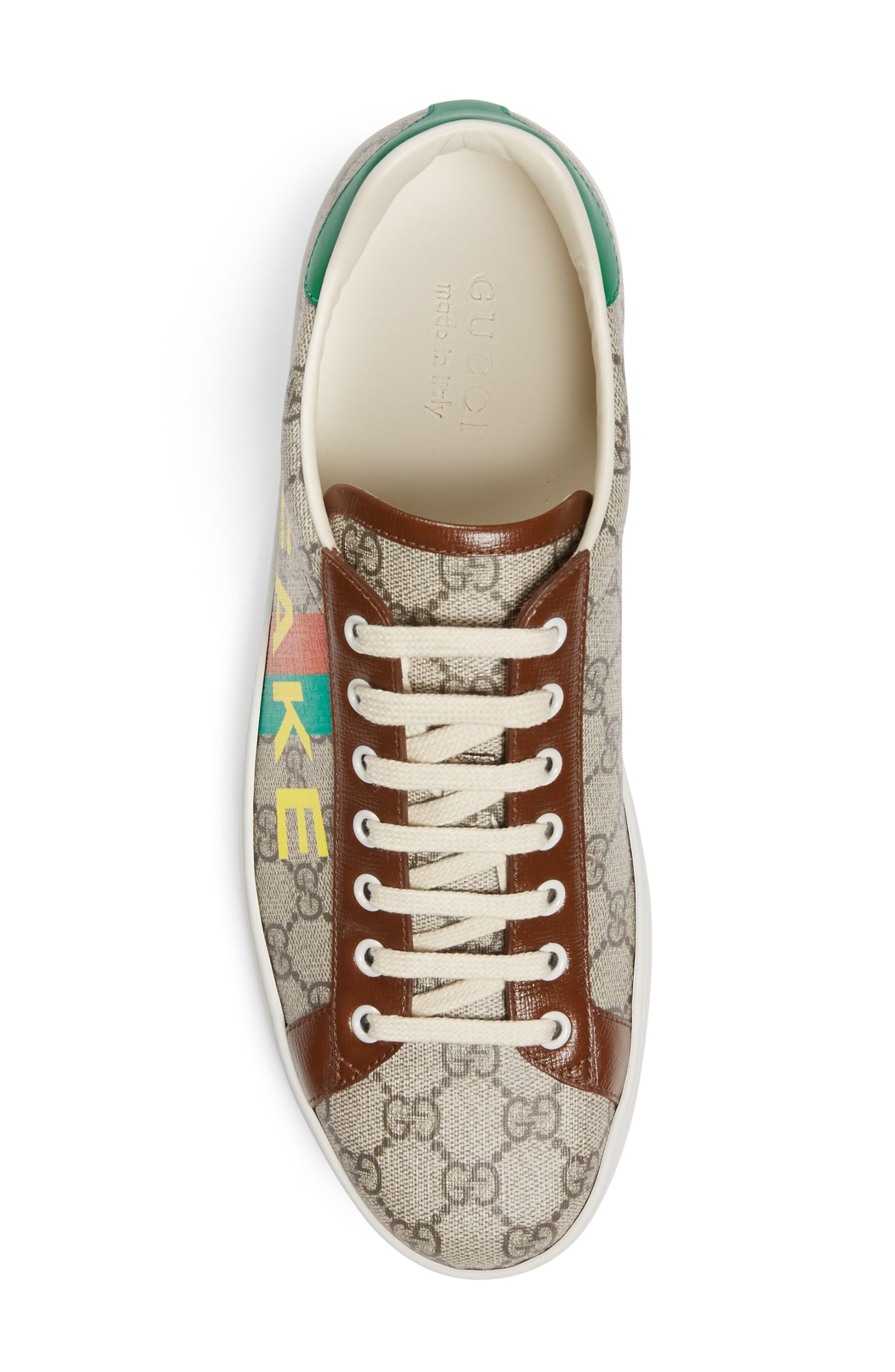 Gucci Ace Fake/Not Fake GG Supreme Sneaker, Alternate, color, 