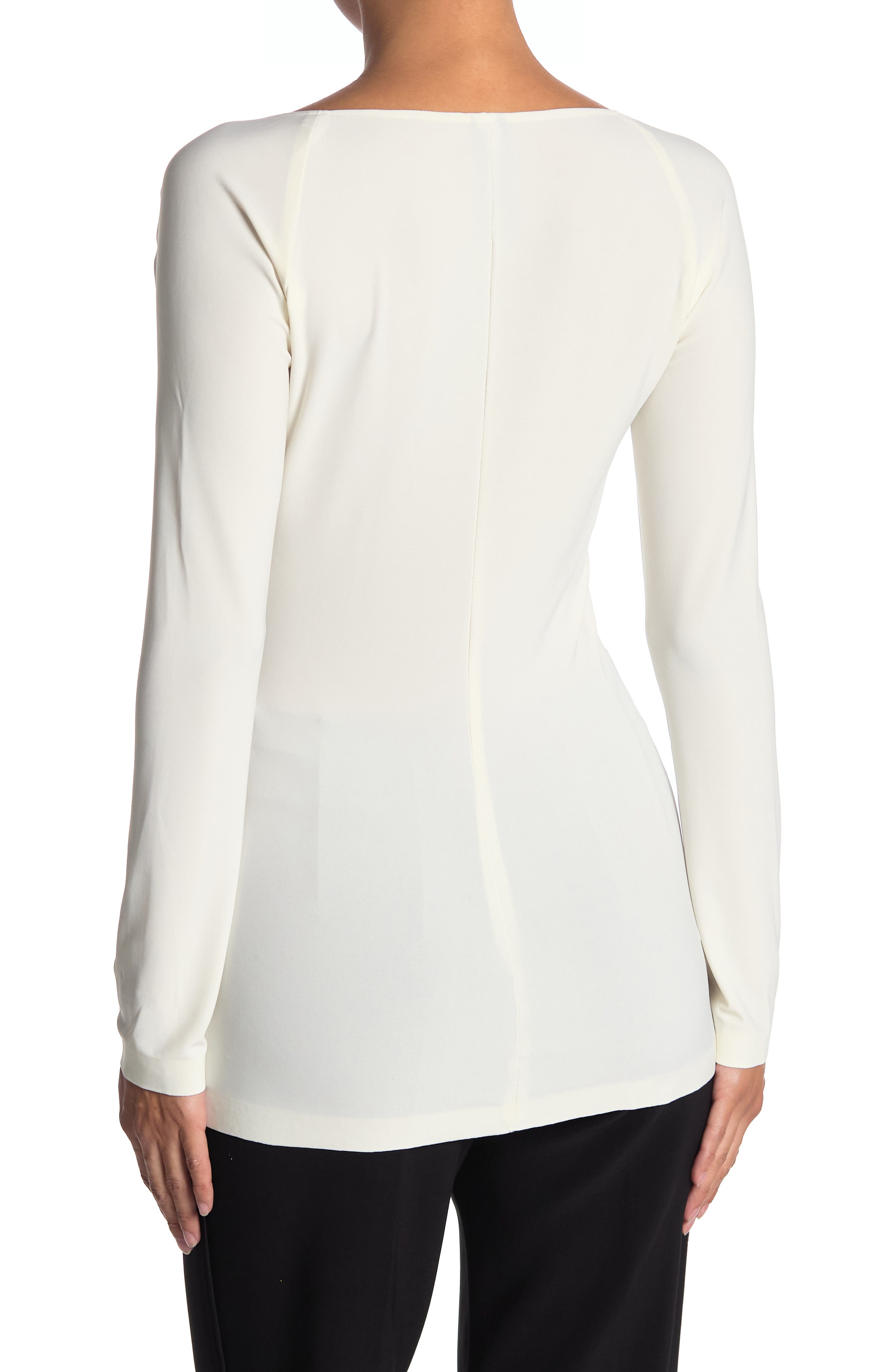 Norma Kamali Long Sleeve Sweetheart Neck Blouse (Women) | Nordstromrack