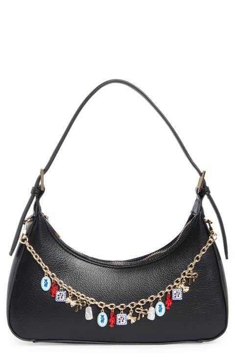 Faux Leather Shoulder Bag