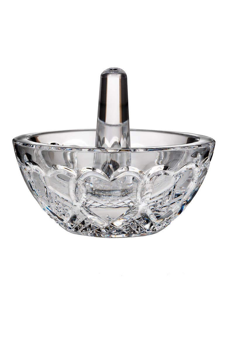 Wedding Lead Crystal Ring Holder, Main, color, CLEAR