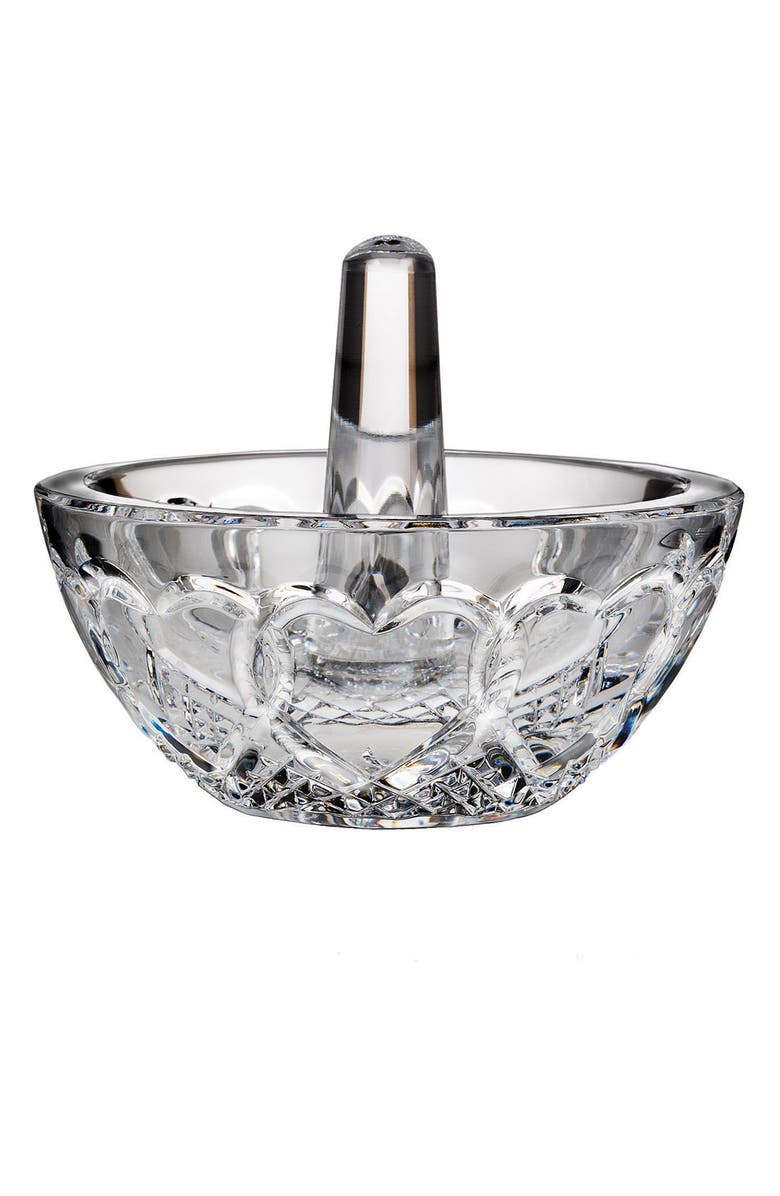 Waterford Wedding Lead Crystal Ring Holder, Main, color,