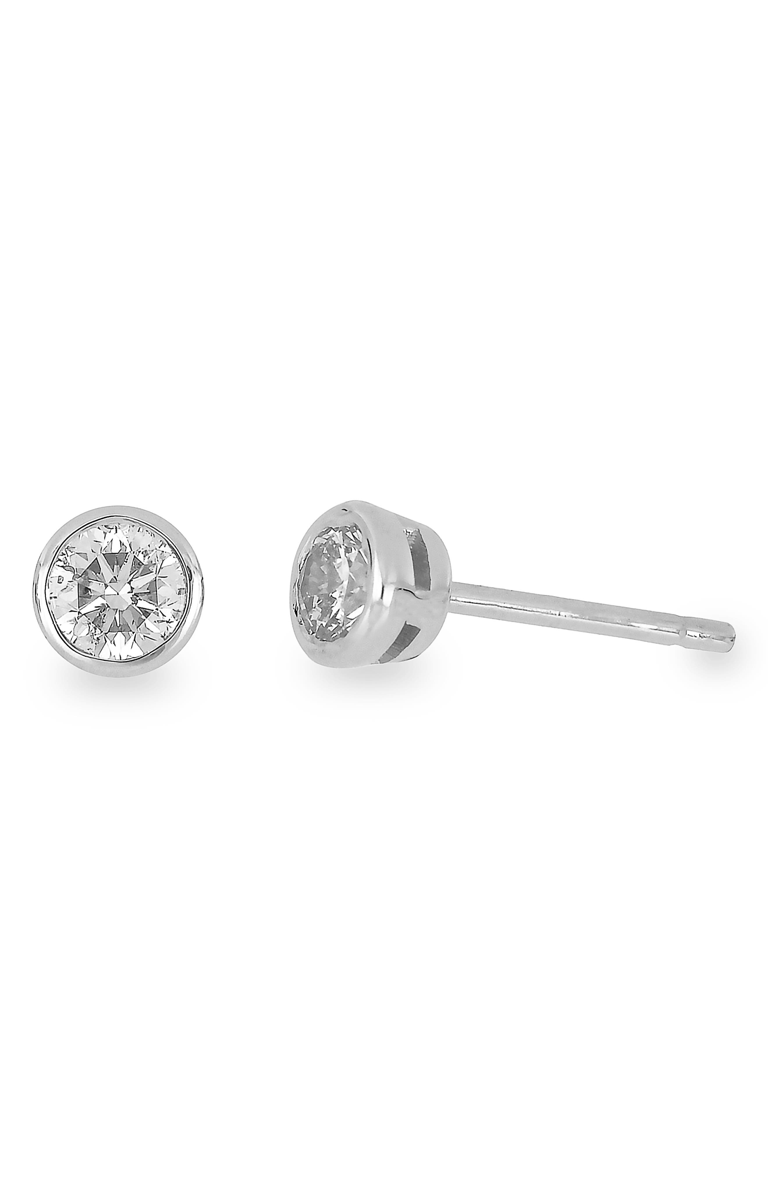 Bony Levy Bezel Diamond Stud Earrings - 0.50 ctw.