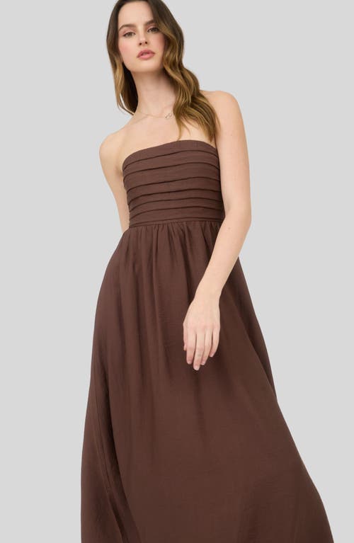 BLU PEPPER BLU PEPPER STRAPLESS MIDI DRESS 
