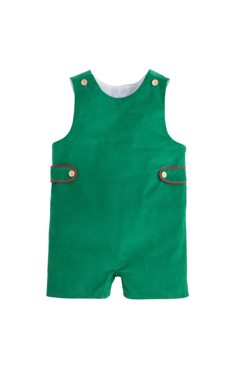 Little English Kids' Corduroy Button Tab John John, Main, color, Everygreen Corduroy
