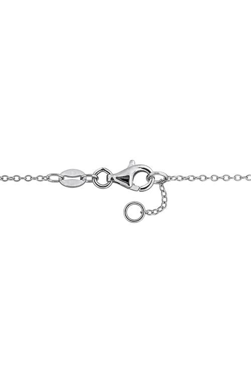 Delmar Black Diamond Bead Station Bracelet In Silver