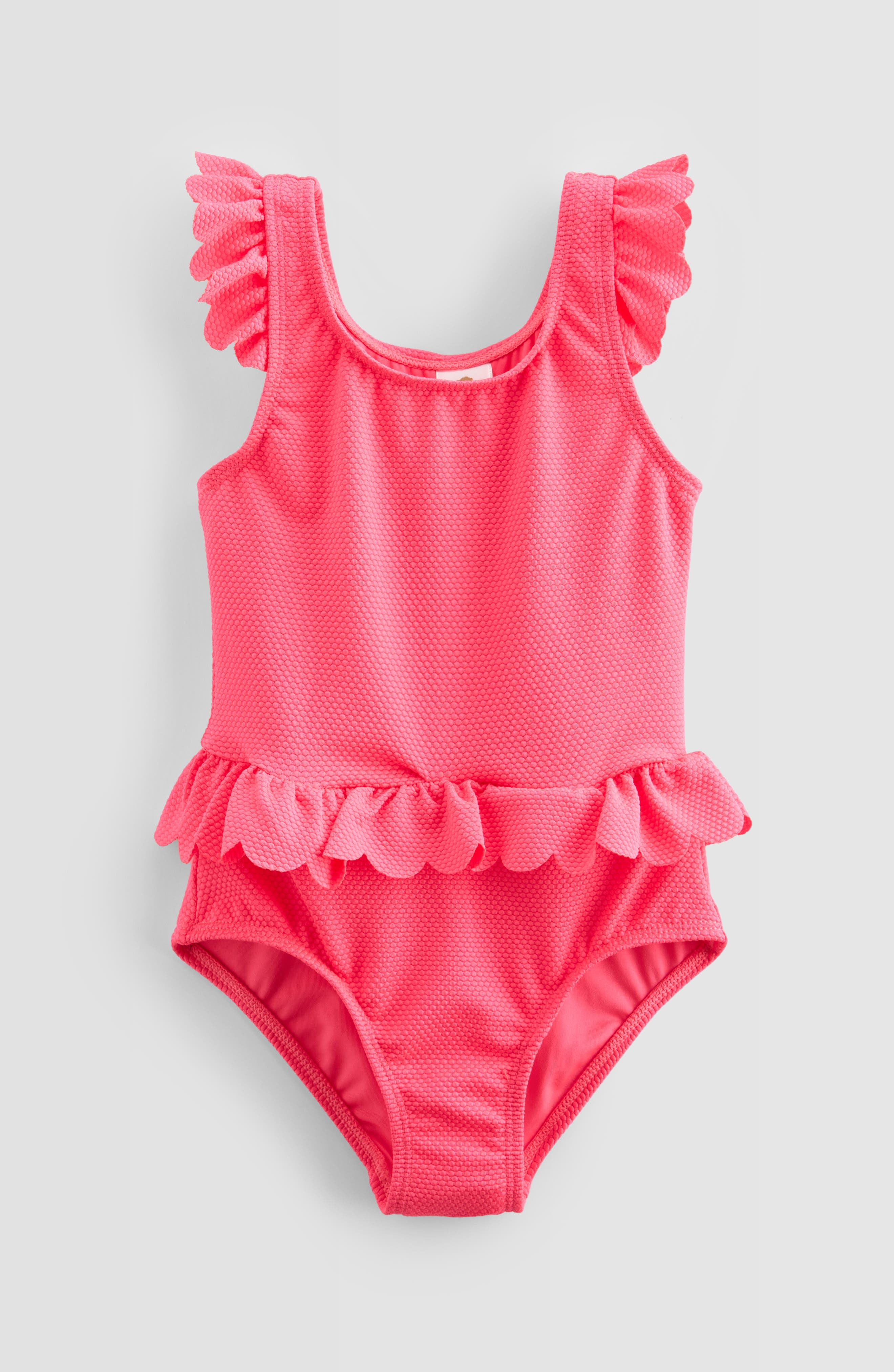 Kids' Scallop Ruffle One-Piece Swimsuit