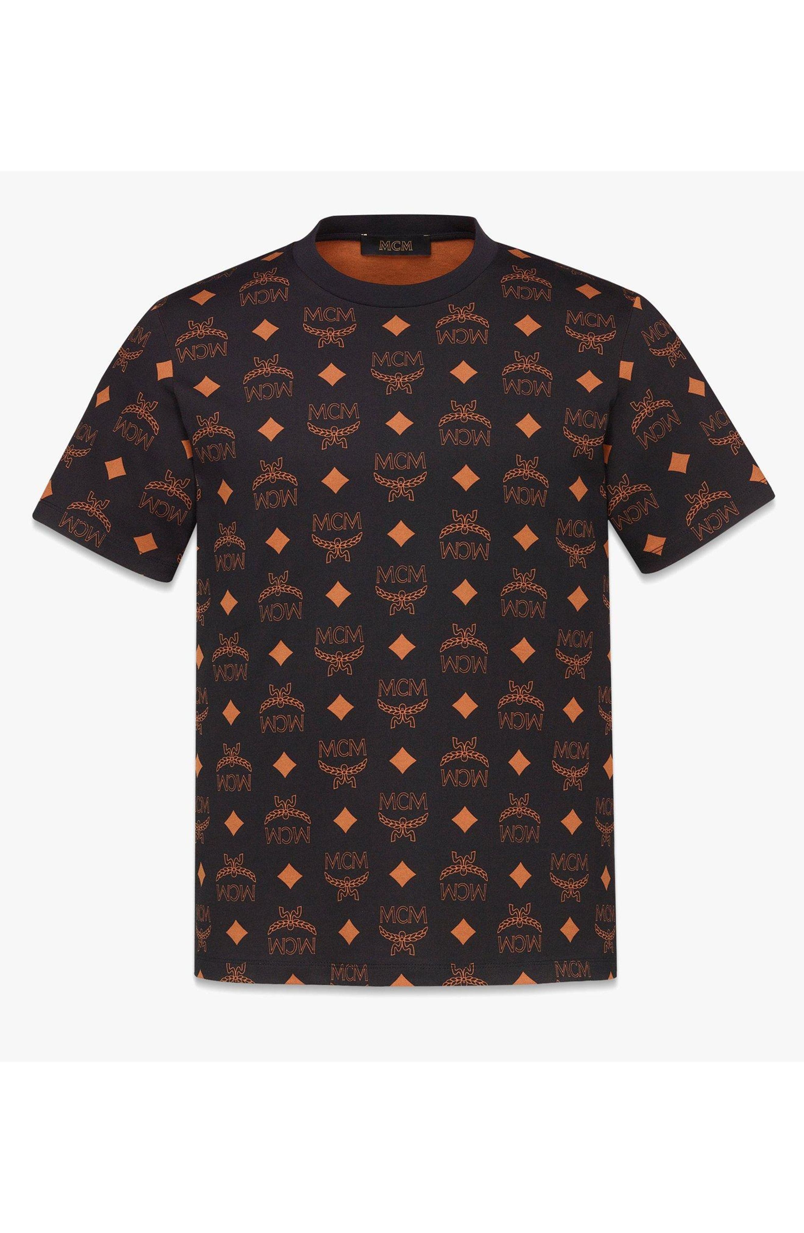 Maxi Monogram Print T-Shirt in Organic Cotton