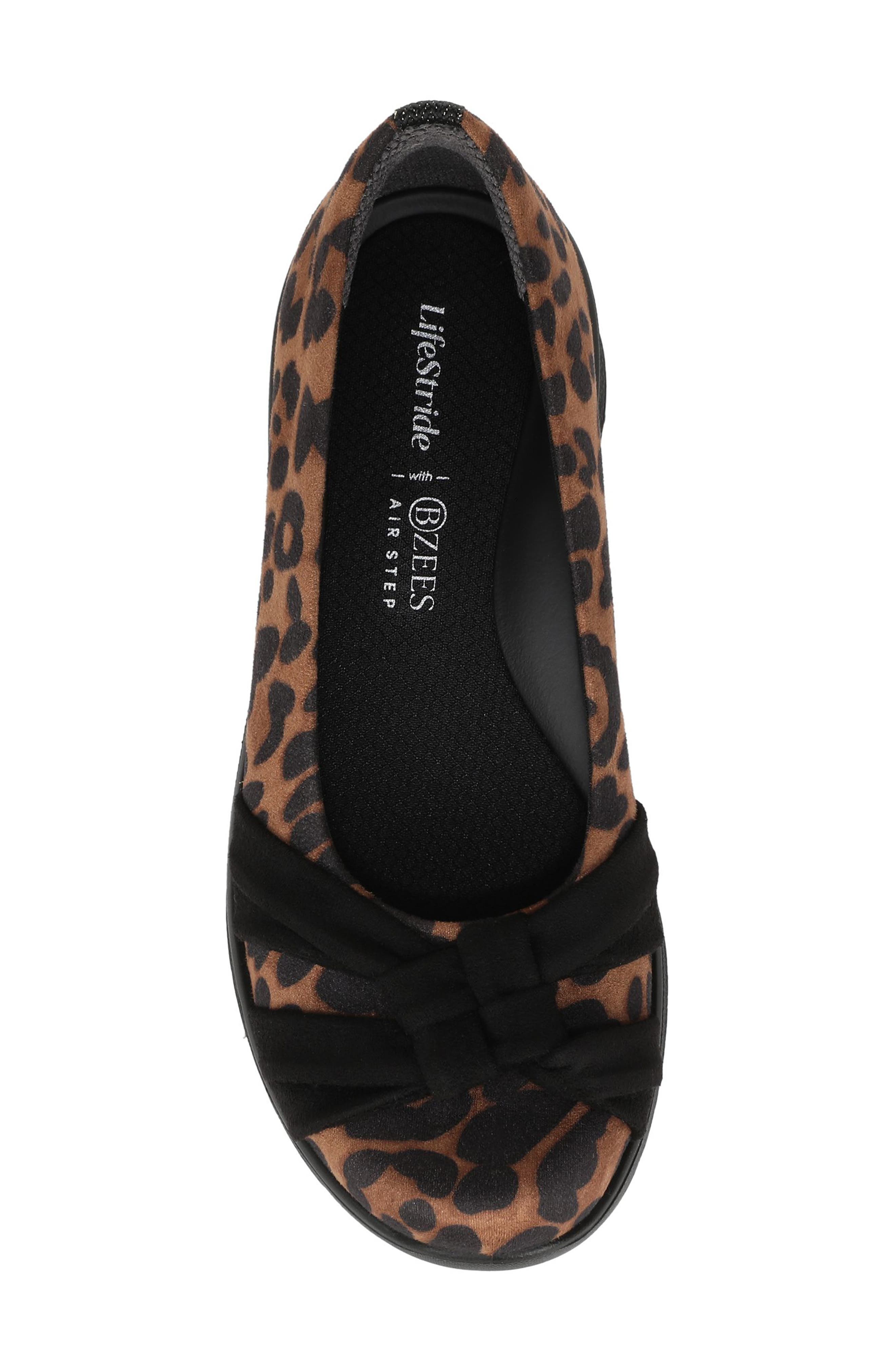 LifeStride Glamour Ballet Flat, Alternate, color, Brown Multi
