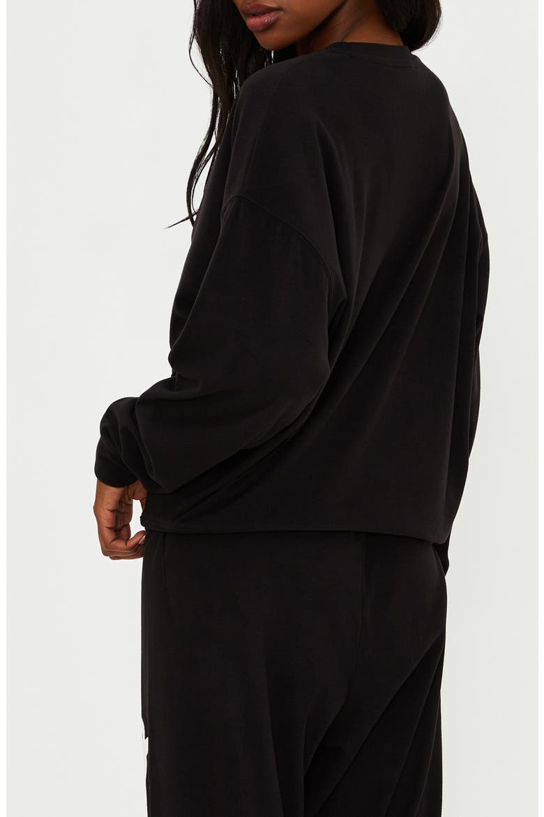 Devyn Oversize Sweatshirt, Alternate, color, BOO BLACK