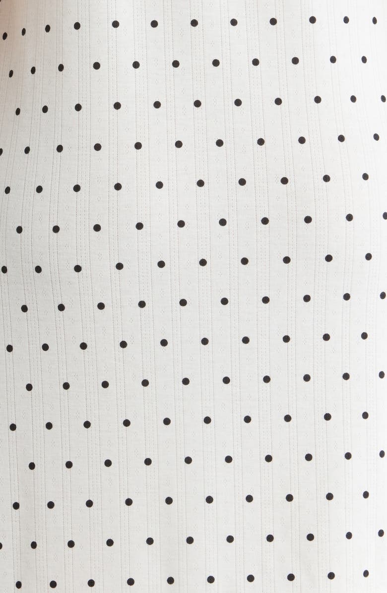 French Connection Print Pointelle Knit Chemise, Alternate, color,