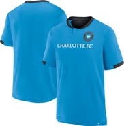 FANATICS Men's Fanatics Blue Charlotte FC Stoppage Time Striker T-Shirt