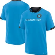 FANATICS Men's Fanatics Blue Charlotte FC Stoppage Time Striker T-Shirt