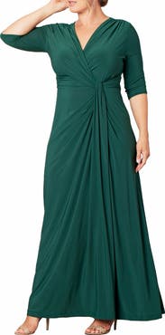 Kiyonna Evening Romance Stretch Jersey Gown