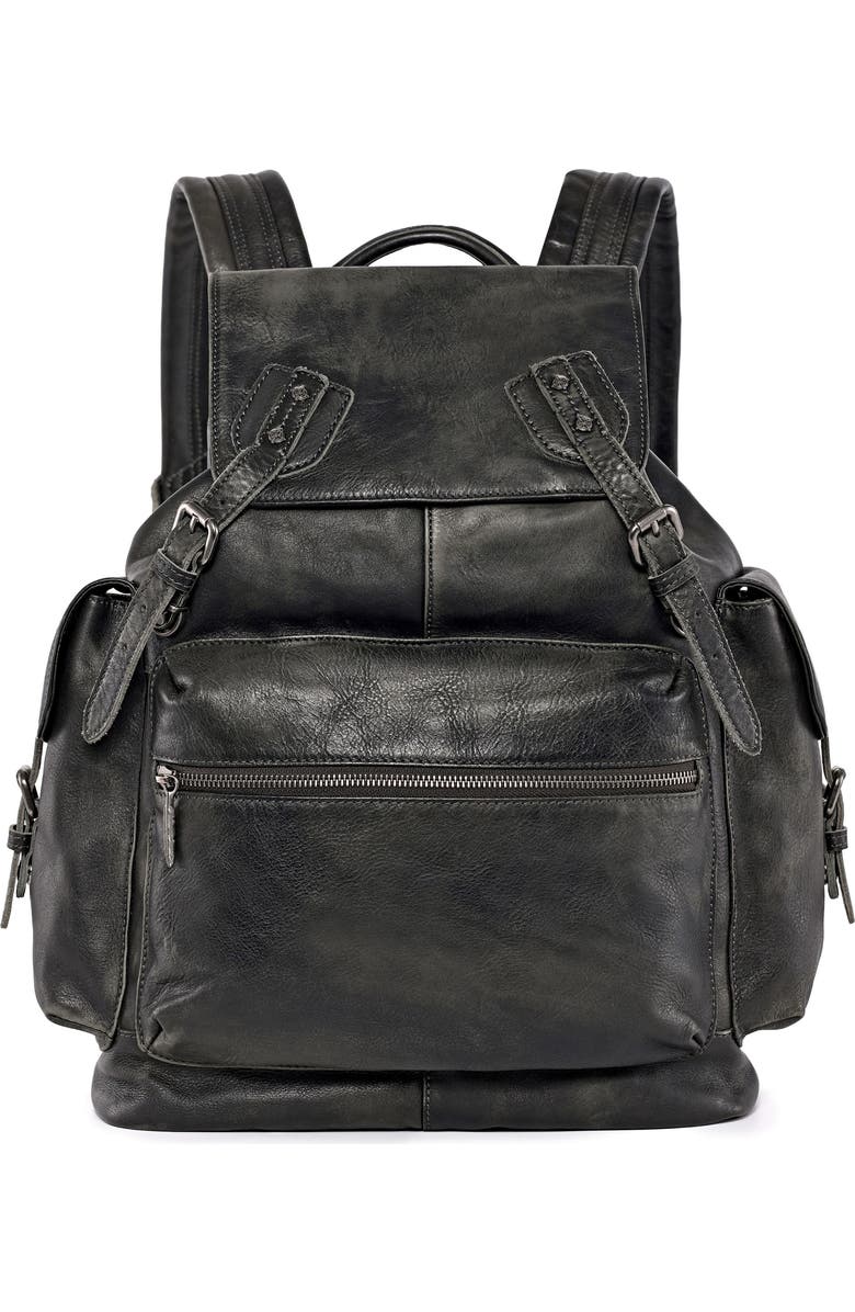 OLD TREND Bryan Leather Backpack, Main, color, Slate