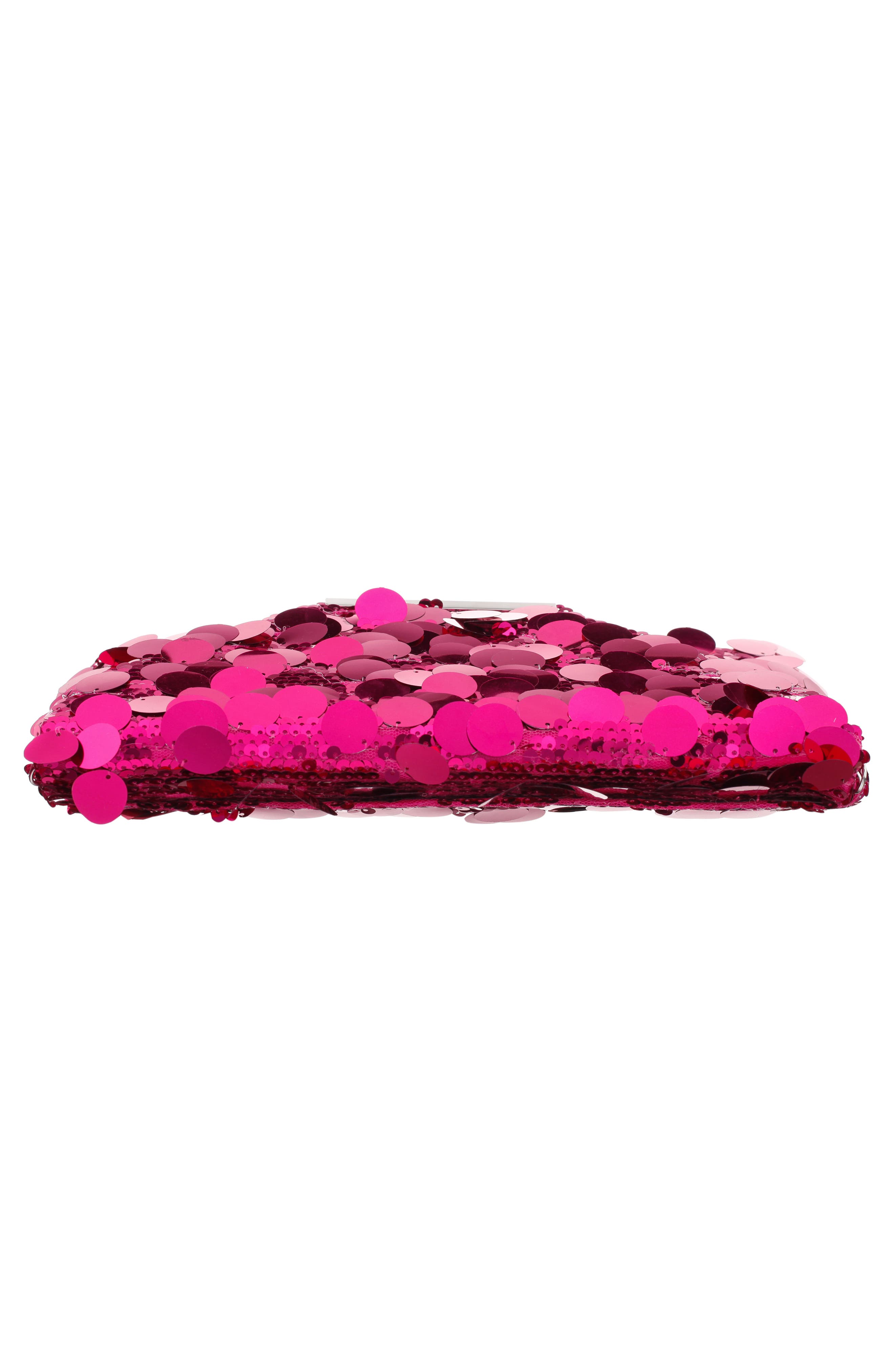 Umma Sequin Clutch, Alternate, color, FUCHSIA