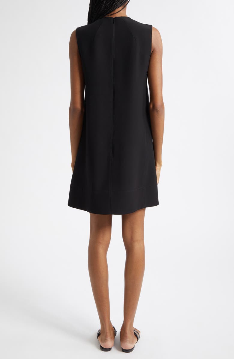 Burberry Rhoslyn Lace-Up Cady Minidress, Alternate, color, Black