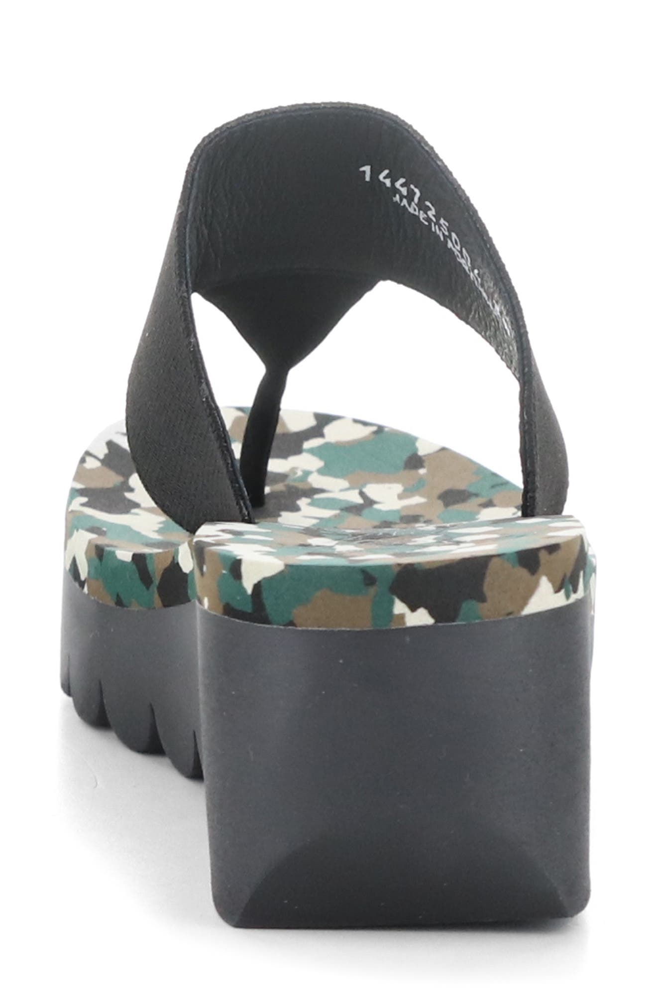 Fly London Yomu Wedge Flip Flop, Alternate, color, 