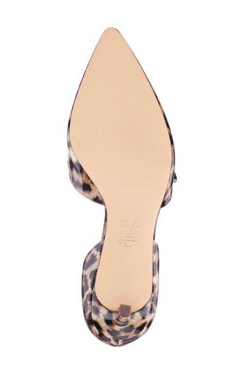 Nina Nashly Pointed Toe Cap Toe Mary Jane Pump In Brown