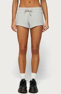 EDIKTED Baila Waffle Knit Drawstring Shorts