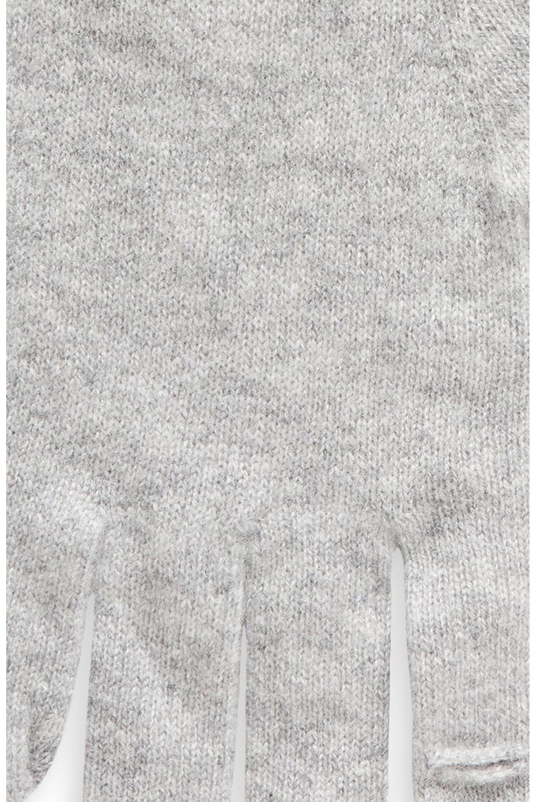 Boiled Cashmere Gloves, Alternate, color, HEATHER GREY
