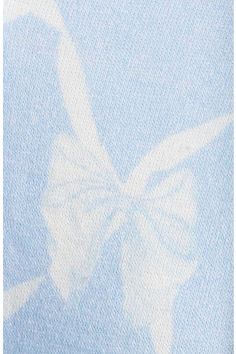 Arienne Ribbon Print Hoodie, Alternate, color, CHILLED BLUE