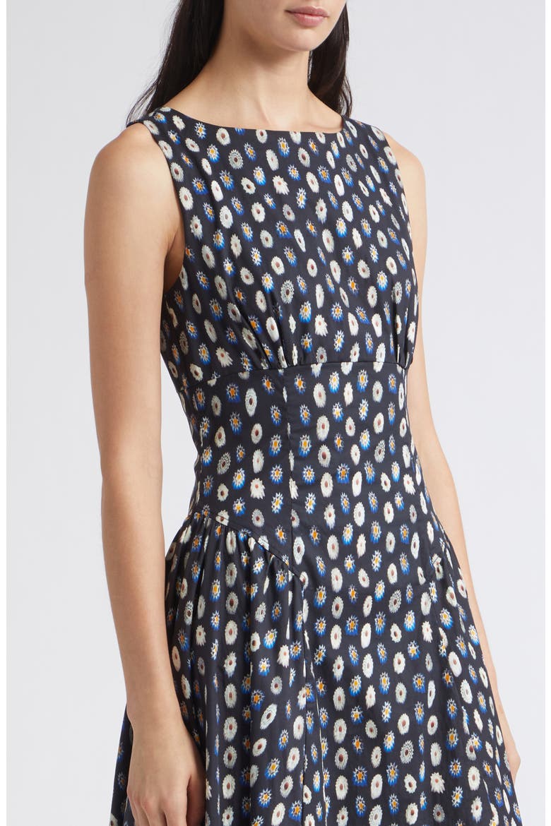 Gwen Drop Waist A-Line Midi Dress, Alternate, color, GLASSWORK