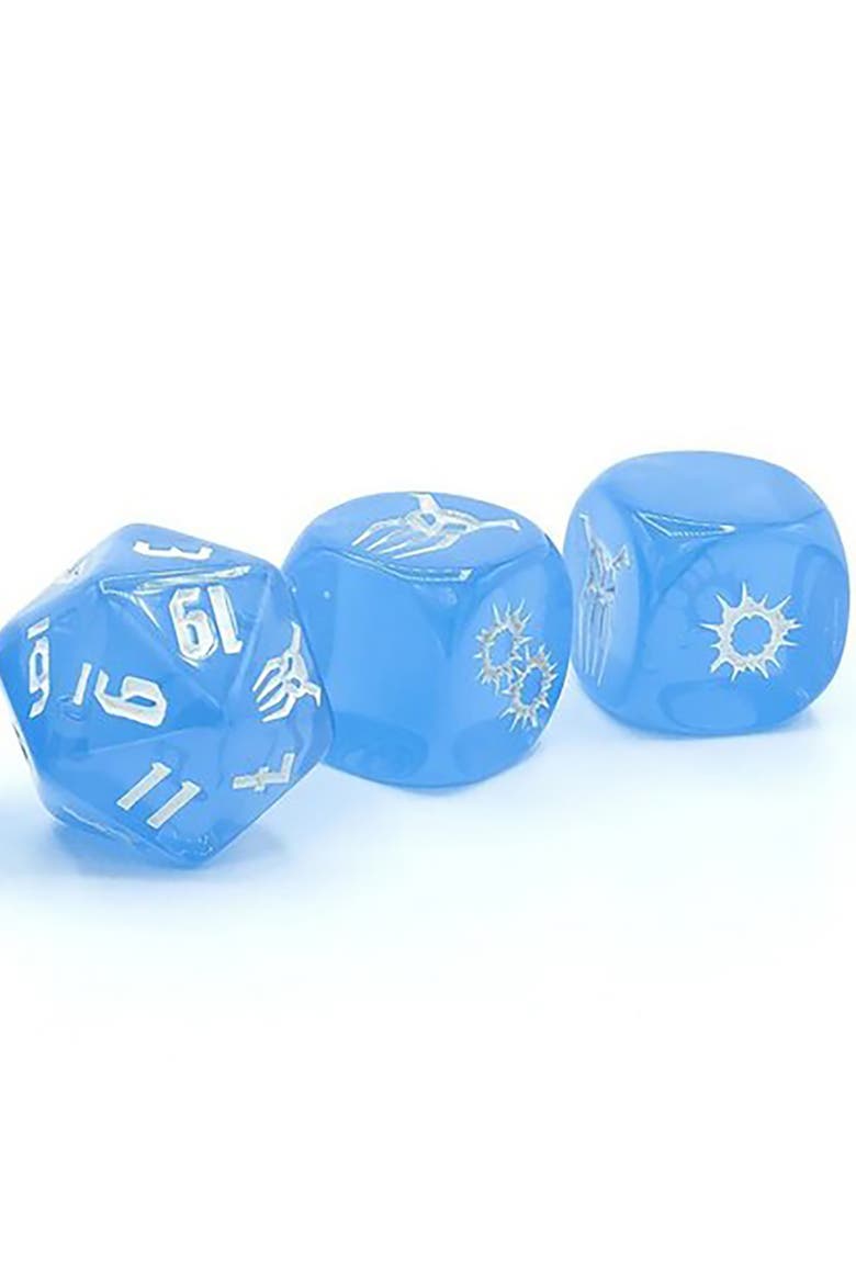 6pc Roleplaying Dice Set, Alternate, color, Multicolored