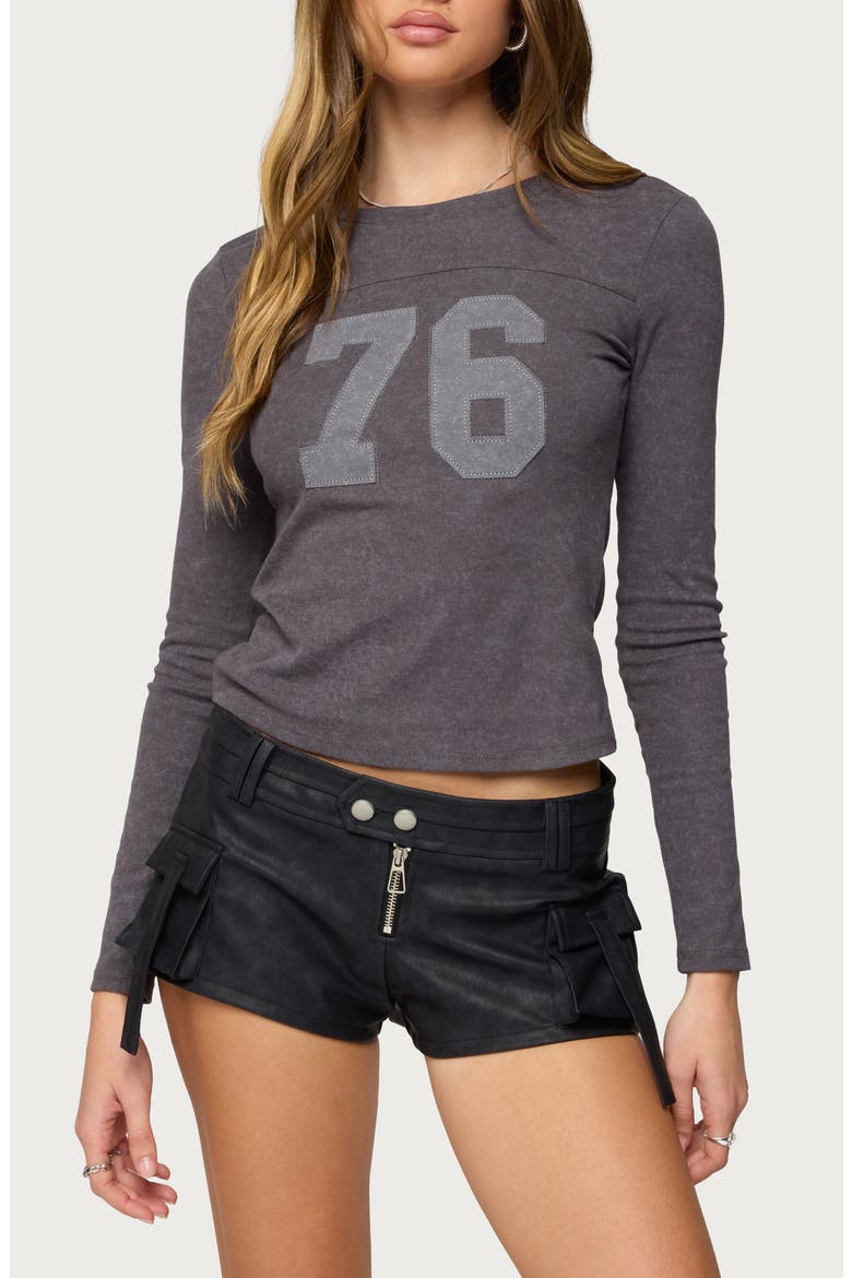 Kaisley 76 Crop Top, Main, color, DARK-GRAY