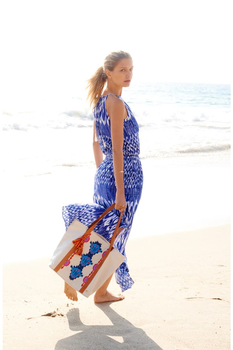 Tie Dye Maxi Dress, Alternate, color, DANUBIO/WHITE