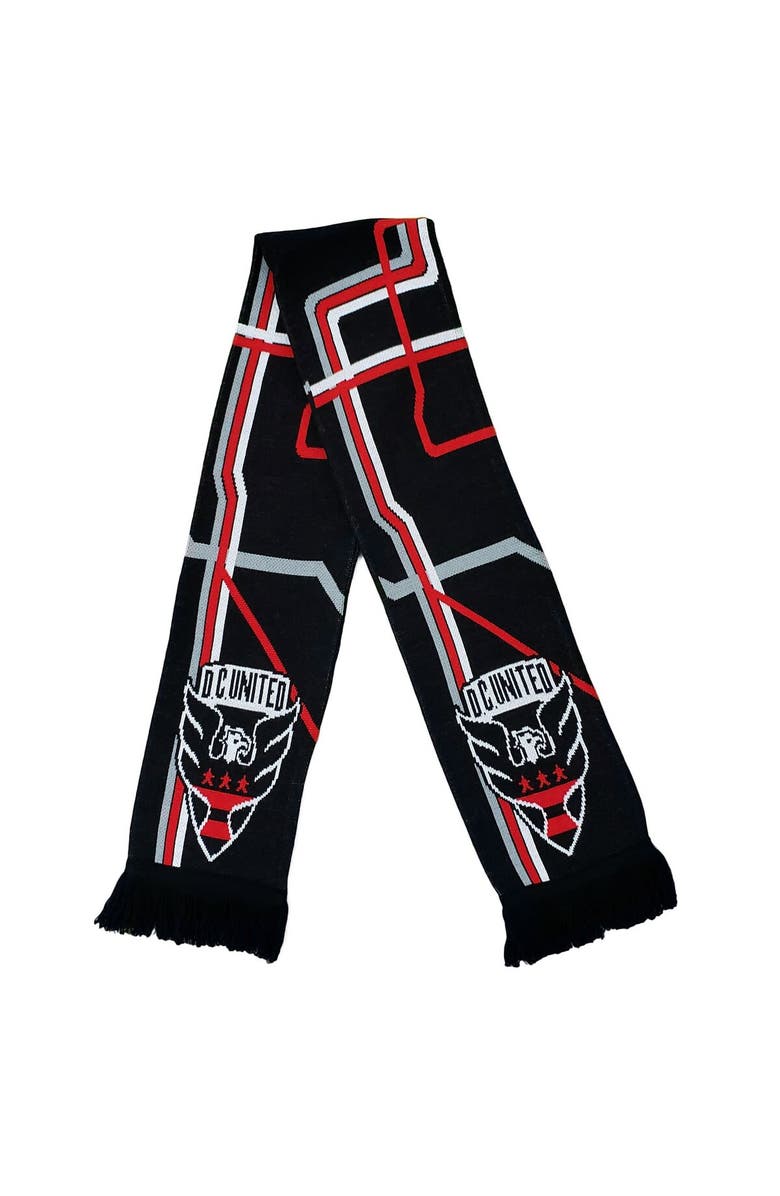 RUFFNECK SCARVES Black D.C. United Metro Woven Scarf, Alternate, color, Black