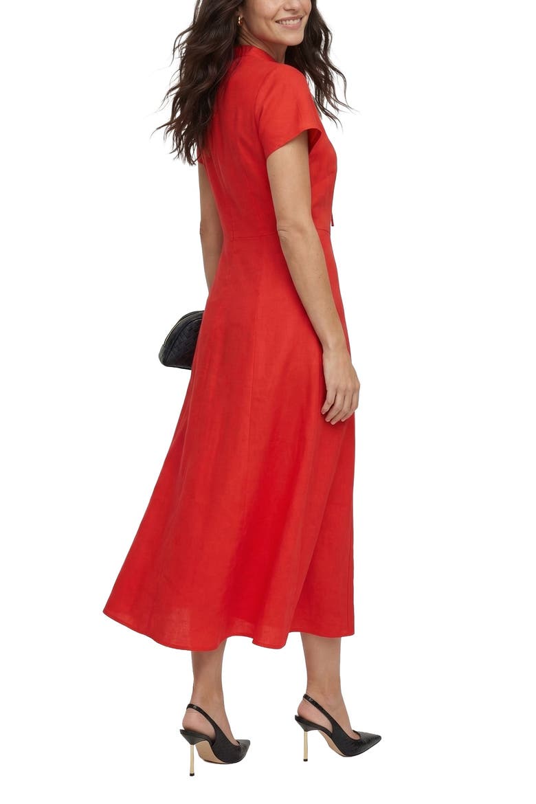 Primrose Midi Dress, Alternate, color, Red