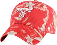 '47 Men's '47 Red Chicago Bulls Tropicalia Floral Clean Up Adjustable Hat