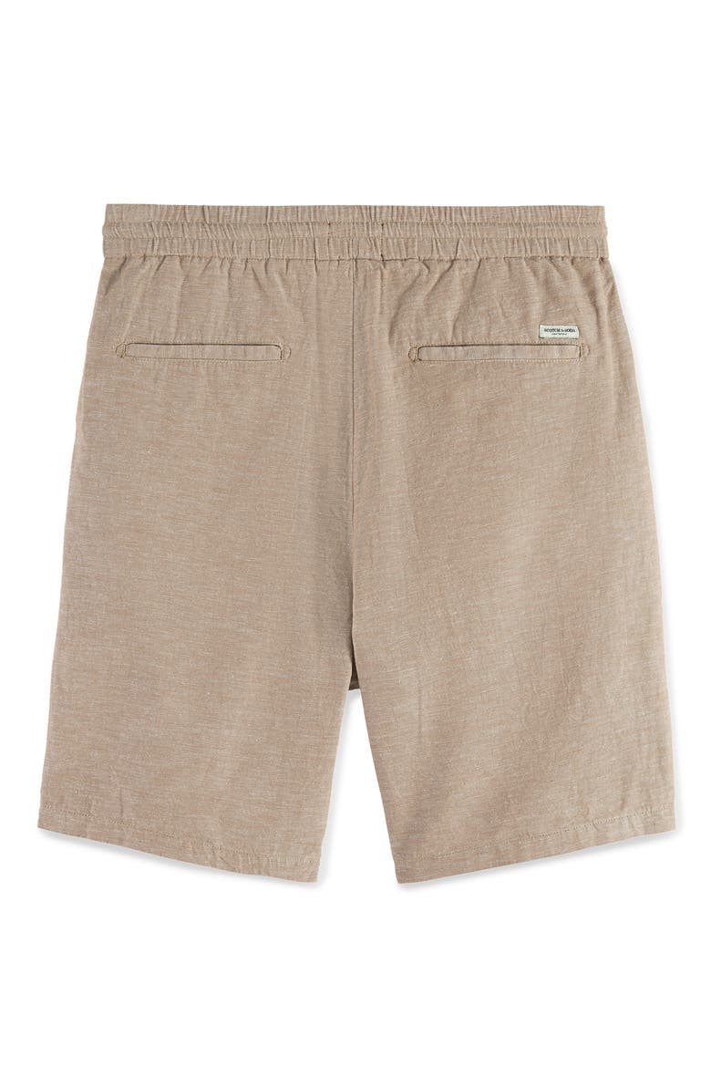 Regular Fit Cotton & Linen Chino Shorts, Alternate, color, AMPHORA