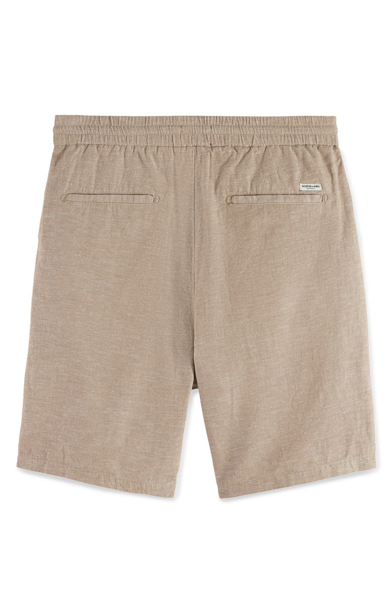Scotch & Soda Regular Fit Cotton & Linen Chino Shorts, Alternate, color, Amphora