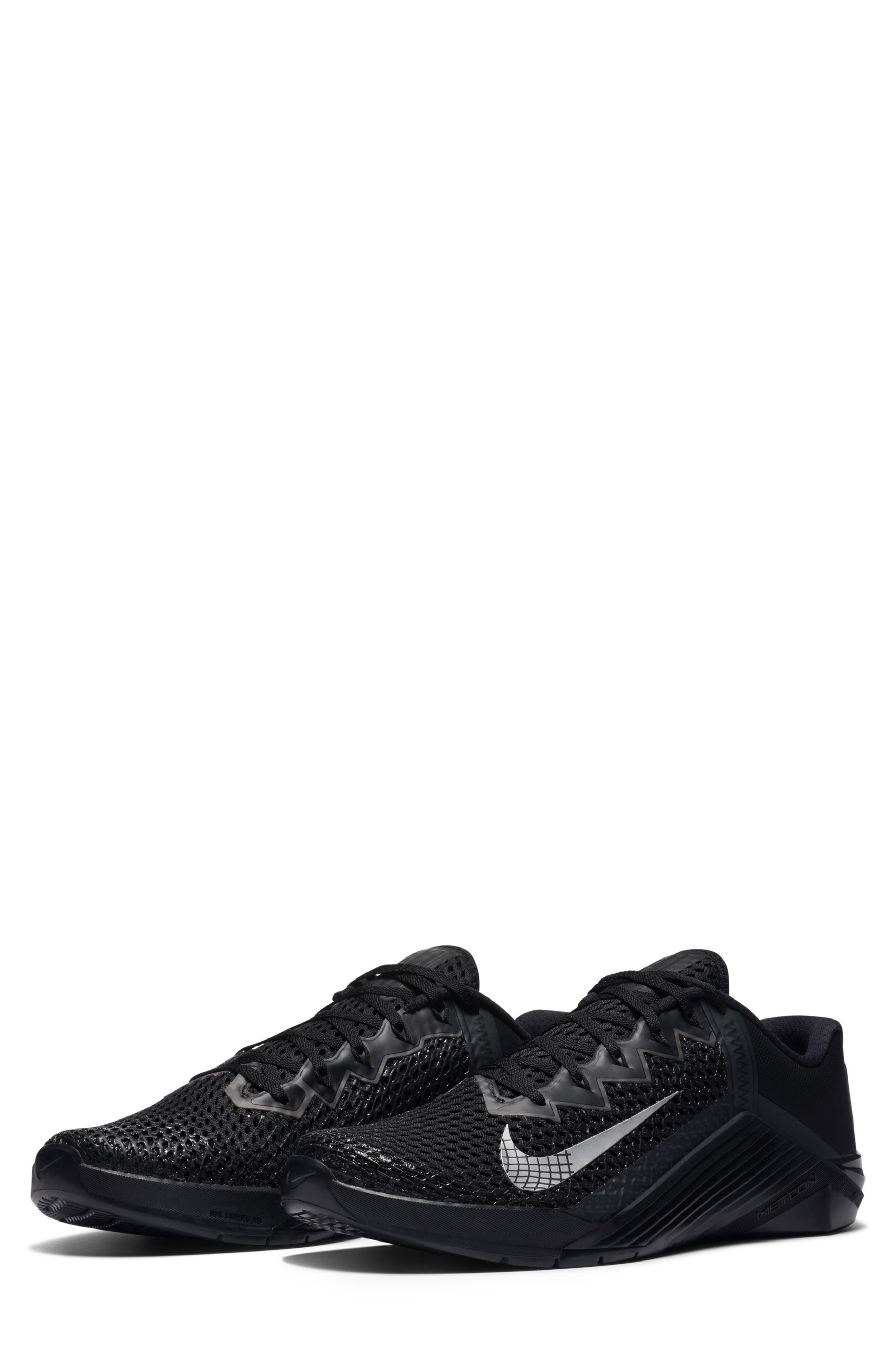 Metcon 6 Training Shoe, Main, color, BLACK/ ANTHRACITE/ SILVER