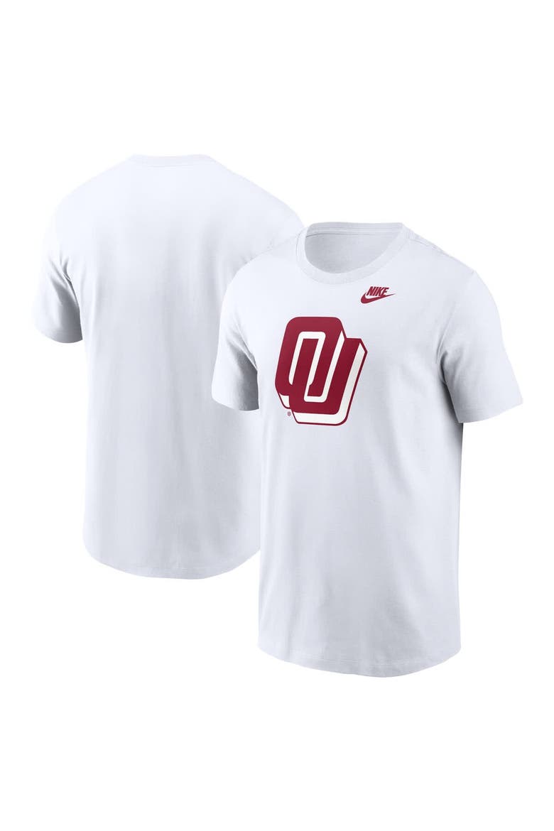 Men's Nike White Oklahoma Sooners Primetime Alternate Logo T-Shirt, Main, color, White