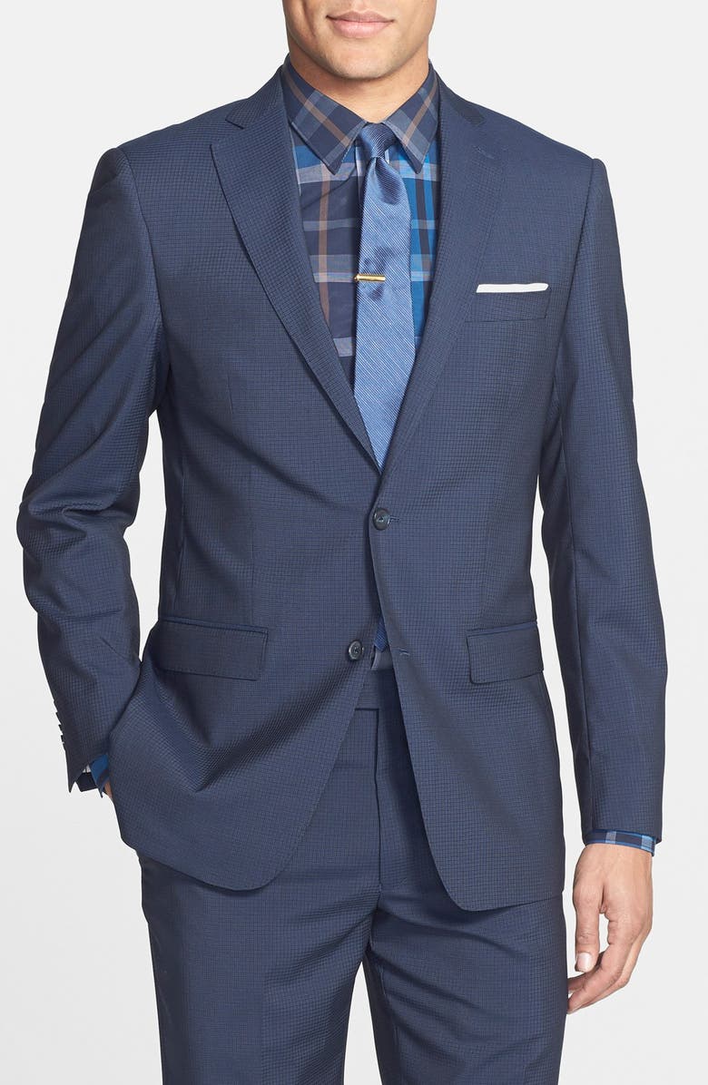 Michael Kors Trim Fit Wool Suit, Alternate, color,