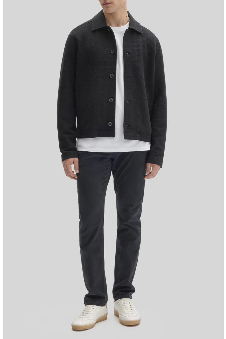 Dumas Button Front Jacket, Alternate, color, BLACK