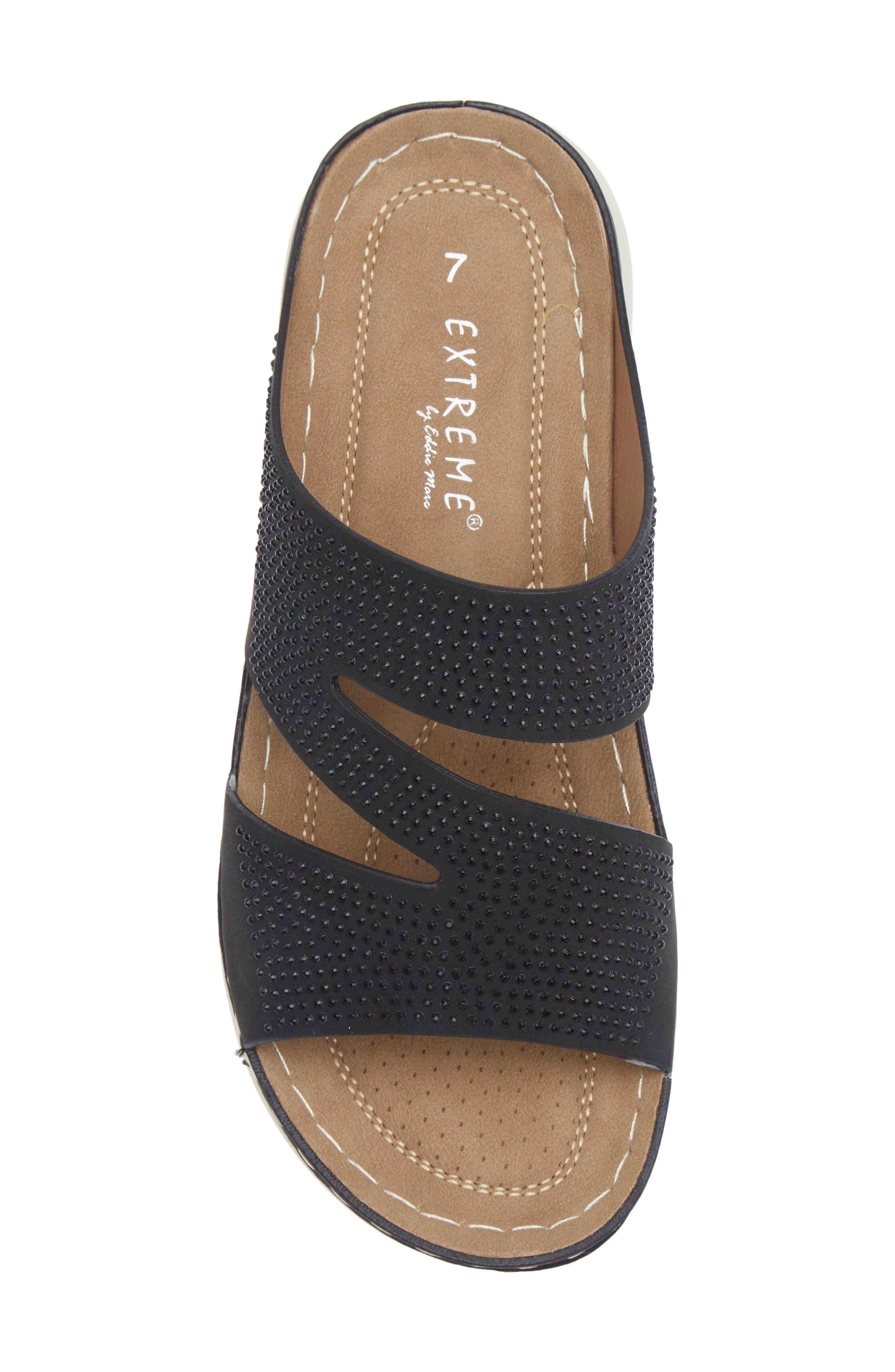 EXTREME BY EDDIE MARC Randa Slide Sandal, Alternate, color, Black