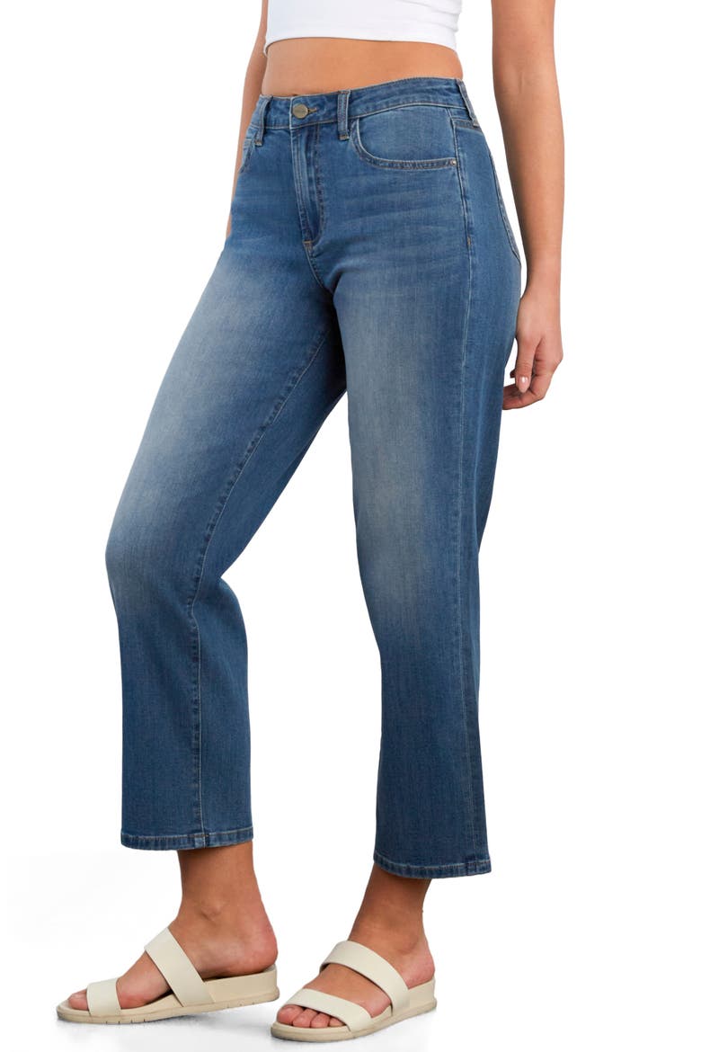 Ankle Straight Leg Jeans, Alternate, color, ATLAS BLUE