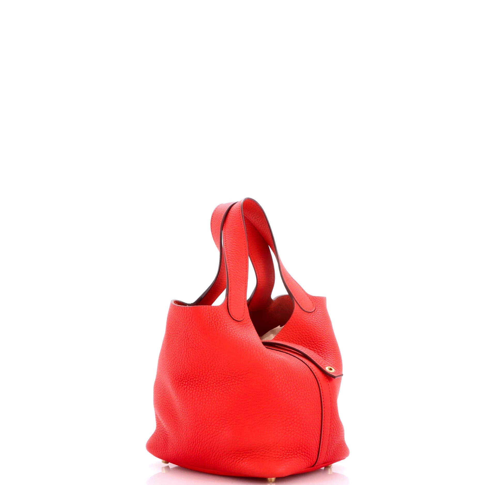 Pre-Owned Hermes Picotin Lock Bag Clemence PM, Alternate, color, Rouge De Coeur
