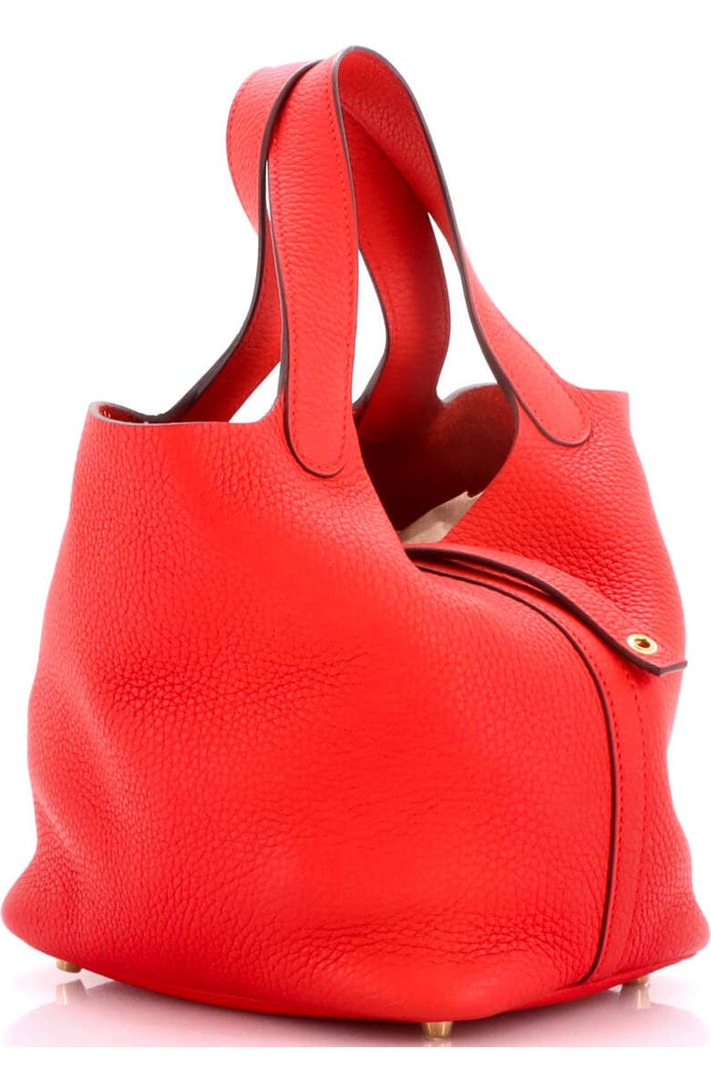 Pre-Owned Hermes Picotin Lock Bag Clemence PM, Alternate, color, Rouge De Coeur