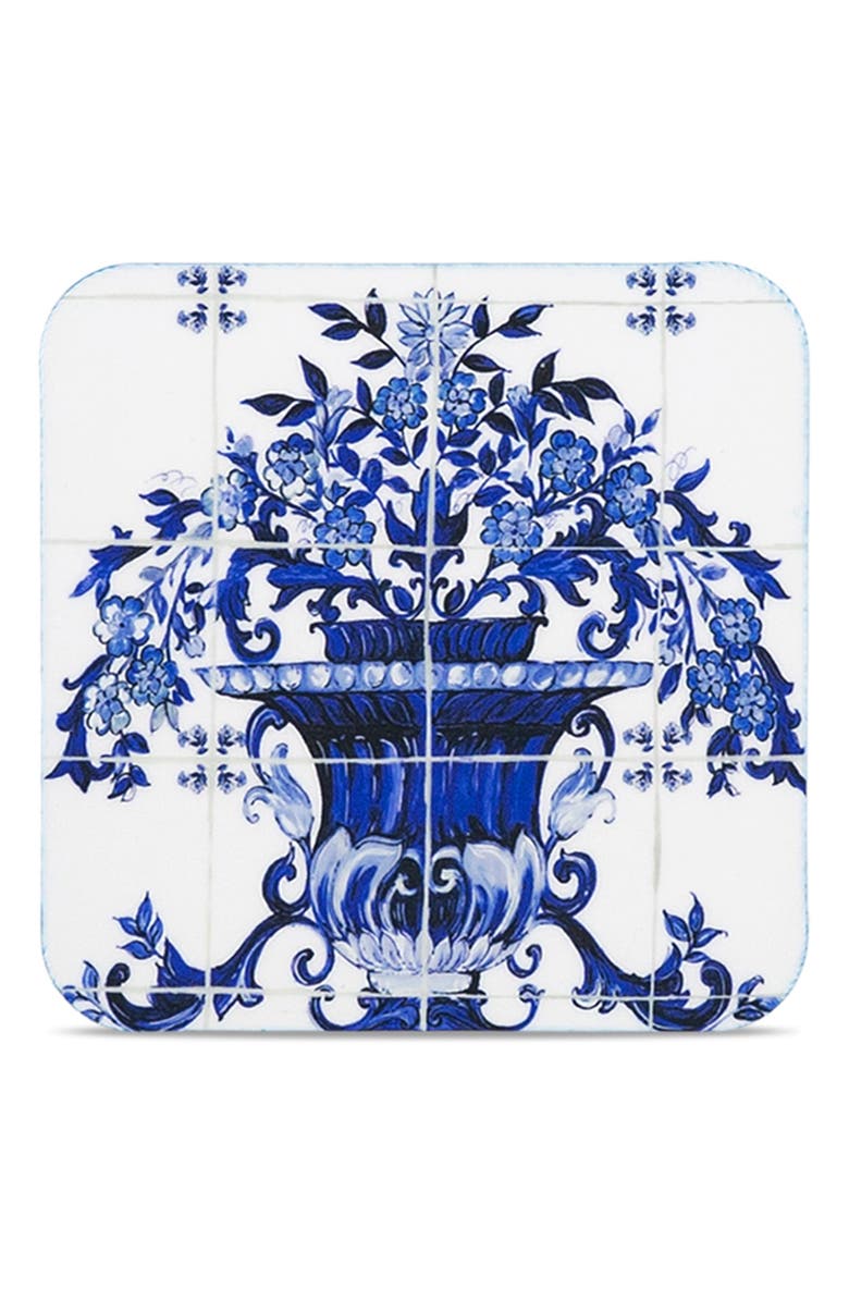 Dolce&Gabbana Carretto Set of 12 Reversible Paper Coasters, Main, color, 