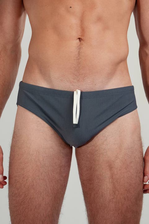 Dune Modern Cut Ribbed Stretch Swim Brief