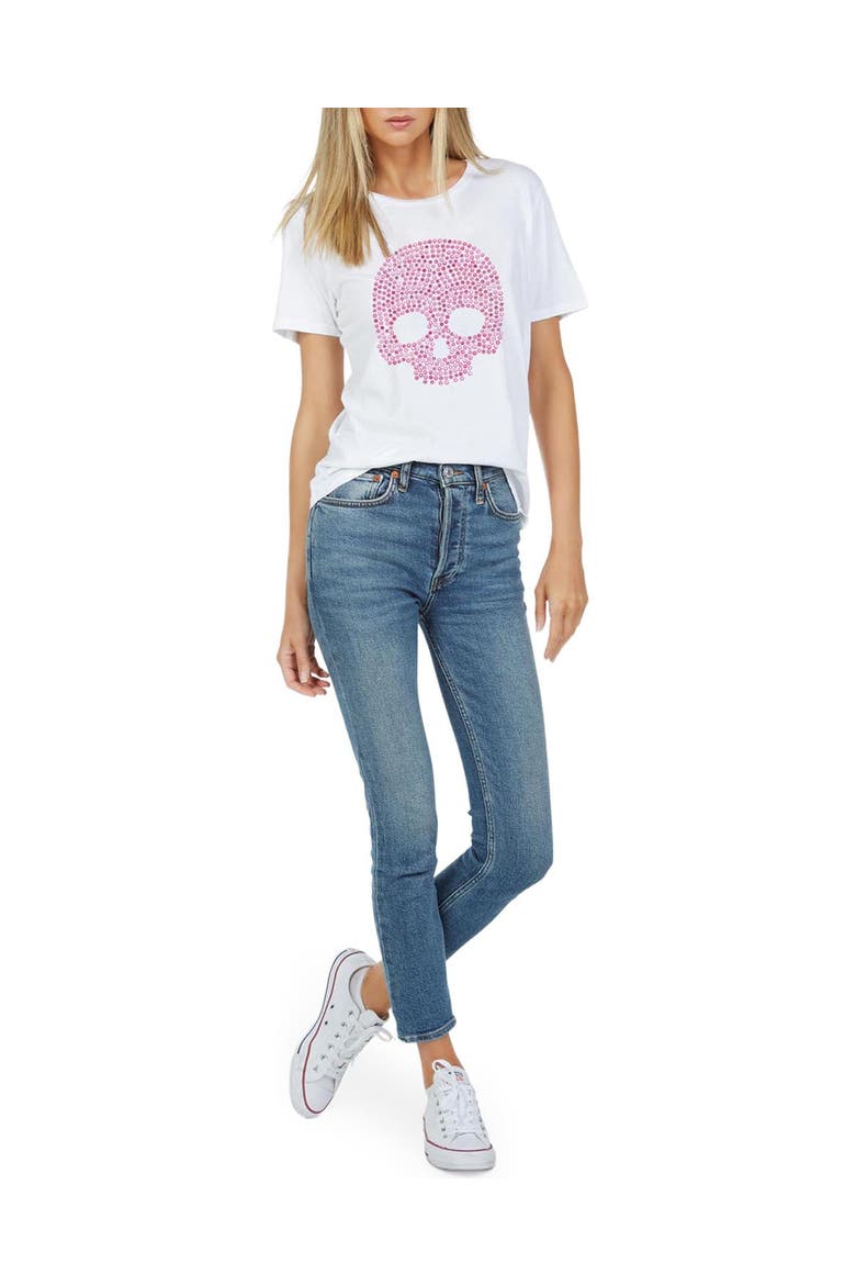 Croft Short sleeve Vintage Tee Exclusive Stud Skull Tee, Alternate, color, White