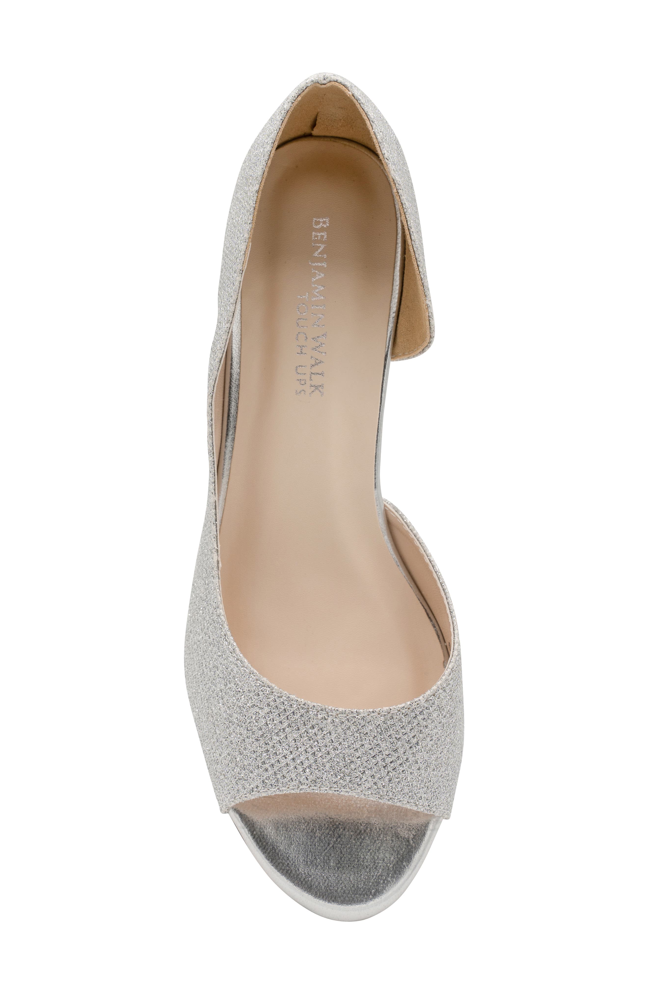 Joy d'Orsay Shimmer Sandal, Alternate, color, SILVER