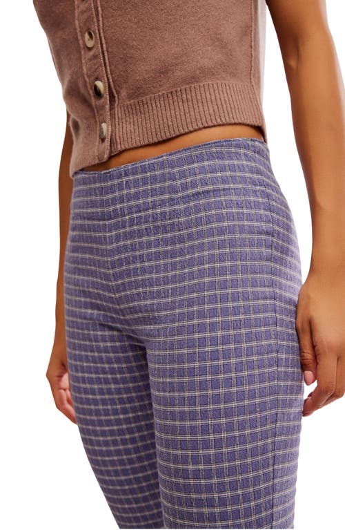 Shop Free People Feeling Flirty Slim Capri Pants In Navy Combo