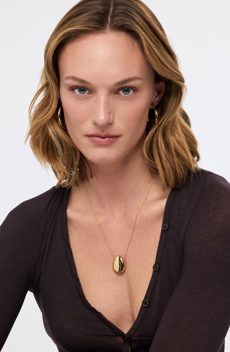 Ana Luisa Large Pebble Pendant Necklace, Alternate, color, Gold
