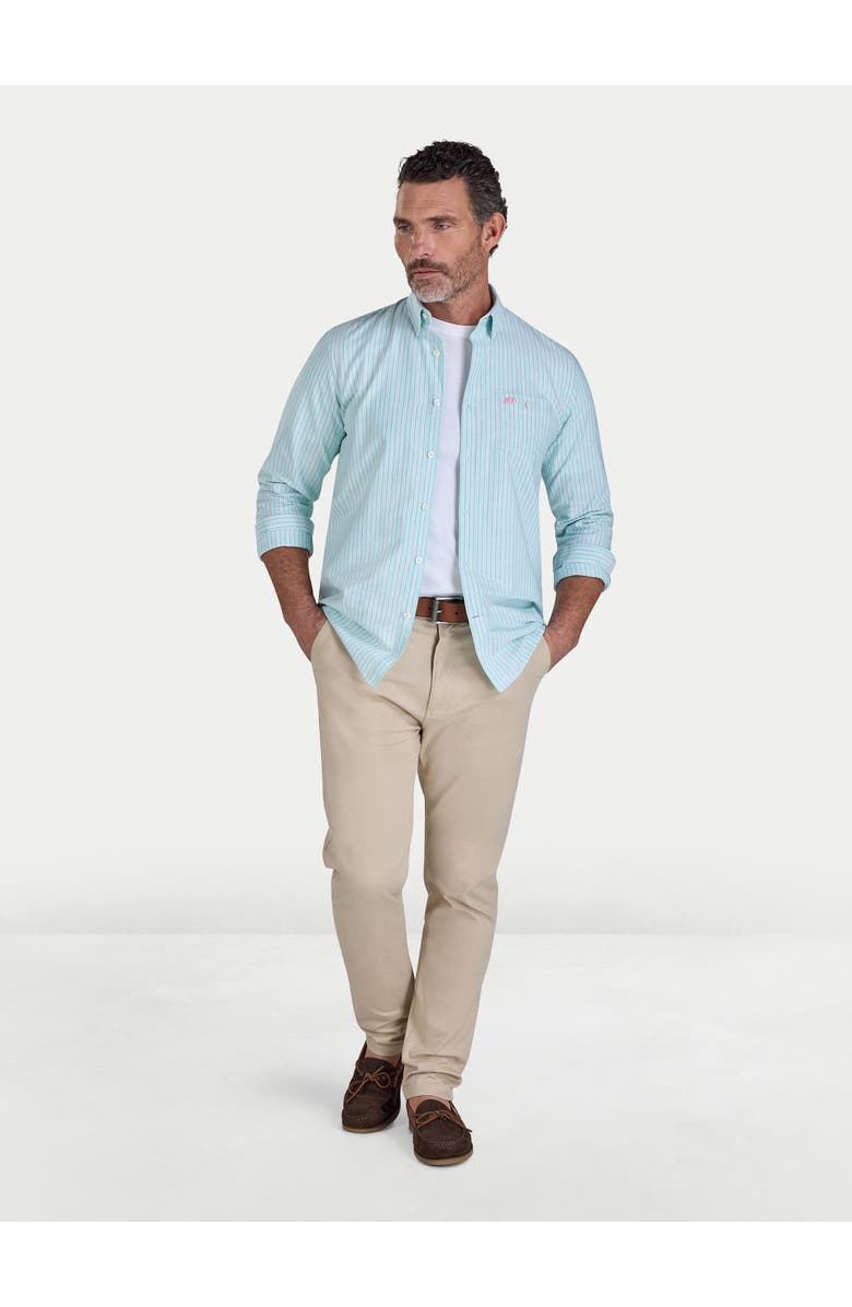 Raging Bull Stanford Long Sleeve Oxford Shirt, Alternate, color, Green